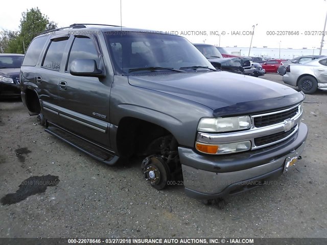 1GNEK13T31R109326 - 2001 CHEVROLET TAHOE K1500 GRAY photo 1