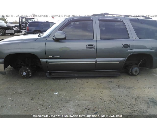 1GNEK13T31R109326 - 2001 CHEVROLET TAHOE K1500 GRAY photo 6