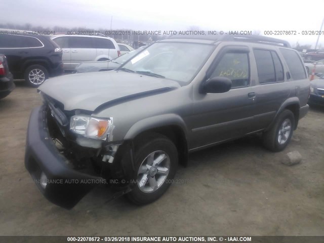 JN8DR09Y03W820259 - 2003 NISSAN PATHFINDER LE/SE GOLD photo 2