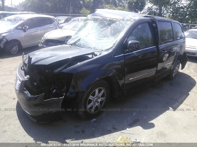 2A4RR5DG4BR785160 - 2011 CHRYSLER TOWN & COUNTRY TOURING GRAY photo 2
