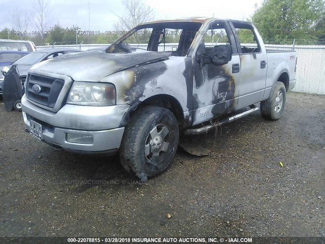 1FTPW145X4KC35623 - 2004 FORD F150 SUPERCREW SILVER photo 2