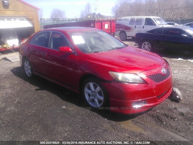 4T1BE46K77U098839 - 2007 TOYOTA CAMRY NEW GENERAT CE/LE/XLE/SE RED photo 1