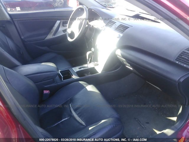 4T1BE46K77U098839 - 2007 TOYOTA CAMRY NEW GENERAT CE/LE/XLE/SE RED photo 5
