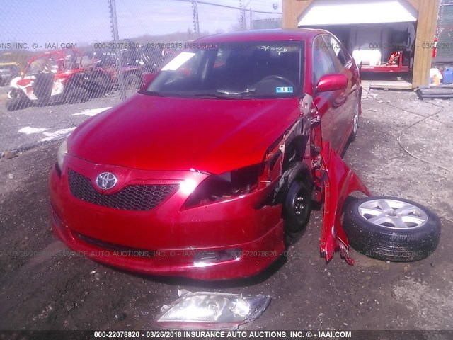 4T1BE46K77U098839 - 2007 TOYOTA CAMRY NEW GENERAT CE/LE/XLE/SE RED photo 6