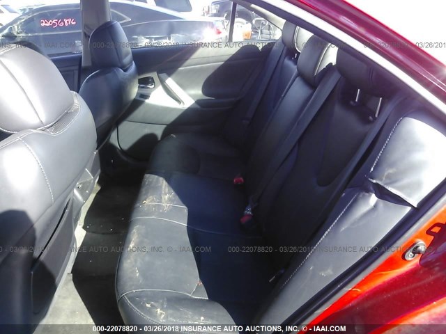 4T1BE46K77U098839 - 2007 TOYOTA CAMRY NEW GENERAT CE/LE/XLE/SE RED photo 8