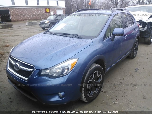 JF2GPACC6EH201465 - 2014 SUBARU XV CROSSTREK 2.0 PREMIUM BLUE photo 2