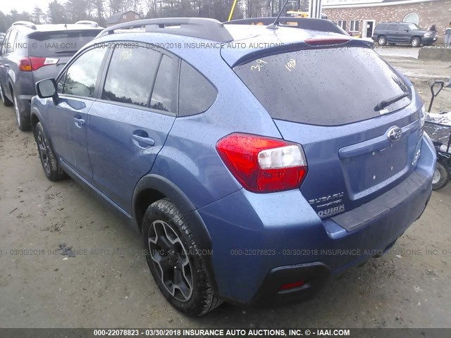 JF2GPACC6EH201465 - 2014 SUBARU XV CROSSTREK 2.0 PREMIUM BLUE photo 3