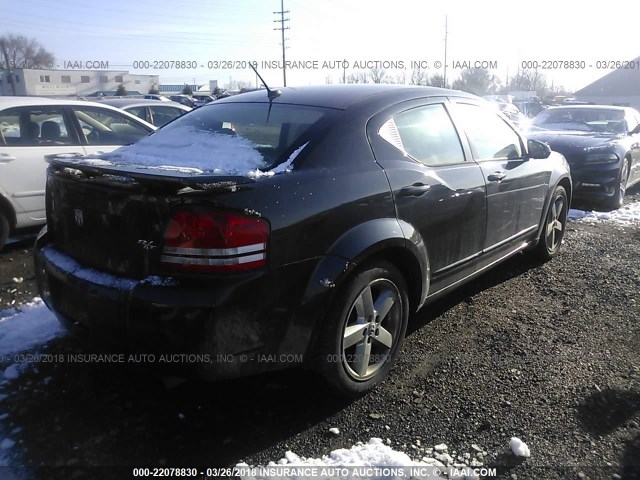 1B3LC76M58N649798 - 2008 DODGE AVENGER R/T BLACK photo 4