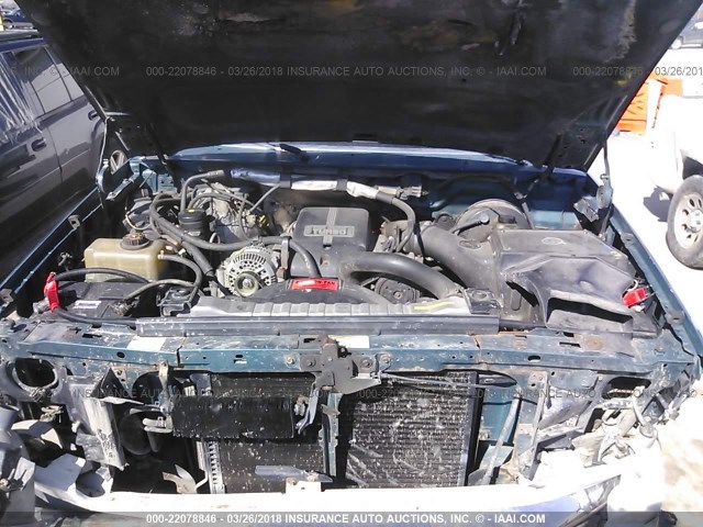 2FTHF26F2SCA70281 - 1995 FORD F250 GREEN photo 10