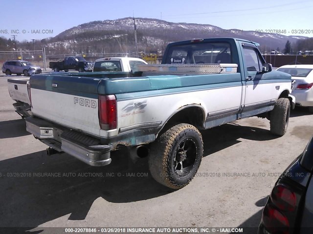 2FTHF26F2SCA70281 - 1995 FORD F250 GREEN photo 4
