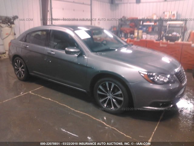 1C3CCBHG1CN327276 - 2012 CHRYSLER 200 S GRAY photo 1