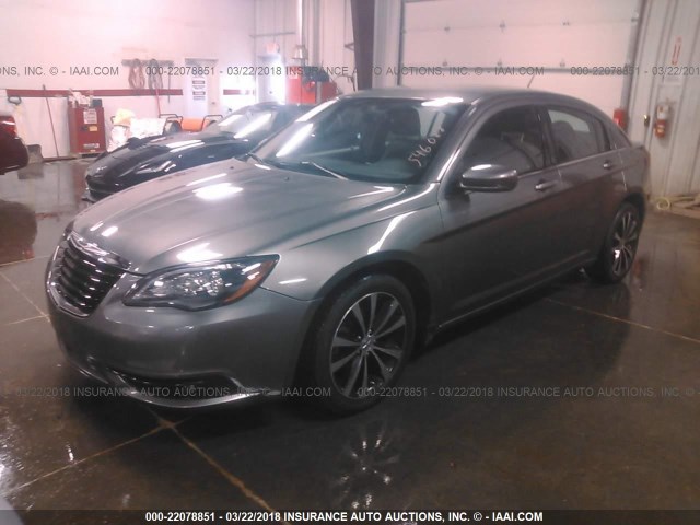 1C3CCBHG1CN327276 - 2012 CHRYSLER 200 S GRAY photo 2