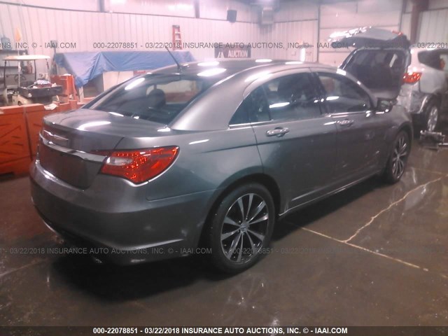 1C3CCBHG1CN327276 - 2012 CHRYSLER 200 S GRAY photo 4