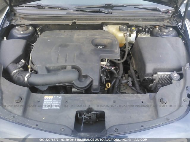 1G1ZC5EU9BF287449 - 2011 CHEVROLET MALIBU 1LT 深蓝色 照片 10