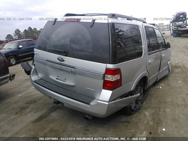 1FMJU1KT1HEA42709 - 2017 FORD EXPEDITION LIMITED SILVER photo 4