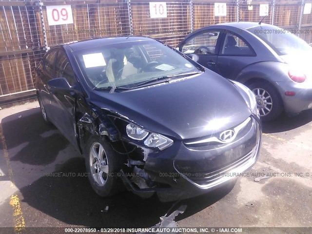 KMHDH4AE3FU265889 - 2015 HYUNDAI ELANTRA SE/SPORT/LIMITED BLACK photo 1