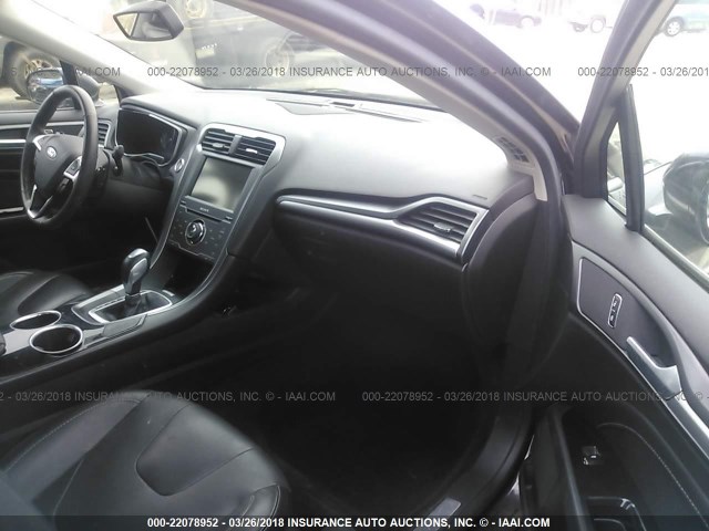 3FA6P0K90ER137390 - 2014 FORD FUSION TITANIUM BLACK photo 5