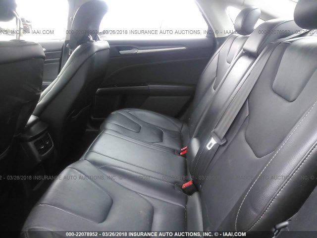 3FA6P0K90ER137390 - 2014 FORD FUSION TITANIUM BLACK photo 8