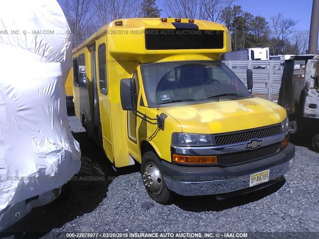 1GB6G5BG7D1125546 - 2013 CHEVROLET EXPRESS G4500  YELLOW photo 1