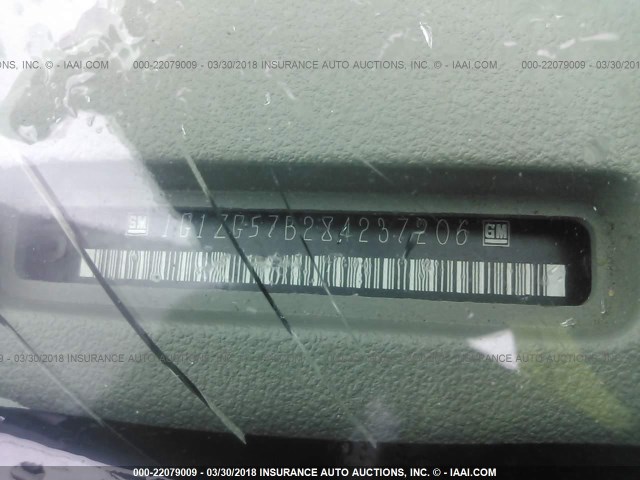 1G1ZG57B284237206 - 2008 CHEVROLET MALIBU LS Mavi foto 9