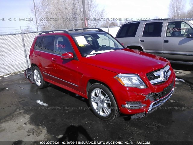 WDCGG8JB4FG372315 - 2015 MERCEDES-BENZ GLK 350 4MATIC RED photo 1