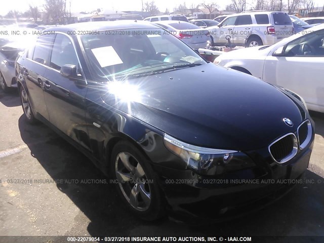 WBANA53505B857645 - 2005 BMW 525 I BLACK photo 1