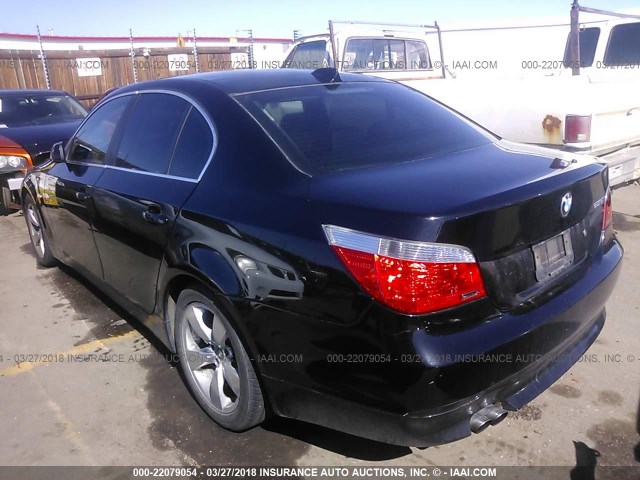WBANA53505B857645 - 2005 BMW 525 I BLACK photo 3