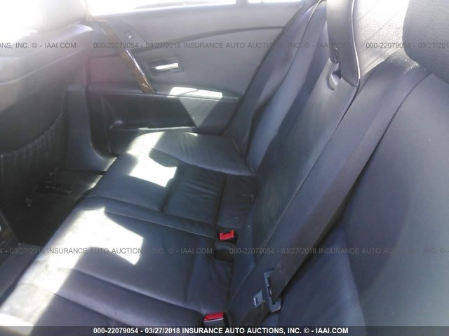 WBANA53505B857645 - 2005 BMW 525 I BLACK photo 8