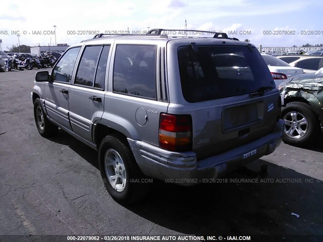 1J4GZ78S7VC606205 - 1997 JEEP GRAND CHEROKEE LIMITED/ORVIS SILVER photo 3