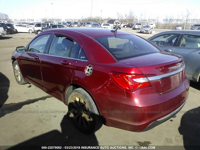 1C3CCBBB7CN283460 - 2012 CHRYSLER 200 TOURING RED photo 3