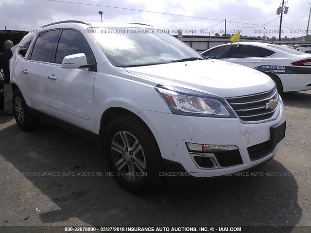 1GNKRHKD2GJ140883 - 2016 CHEVROLET TRAVERSE LT WHITE photo 1