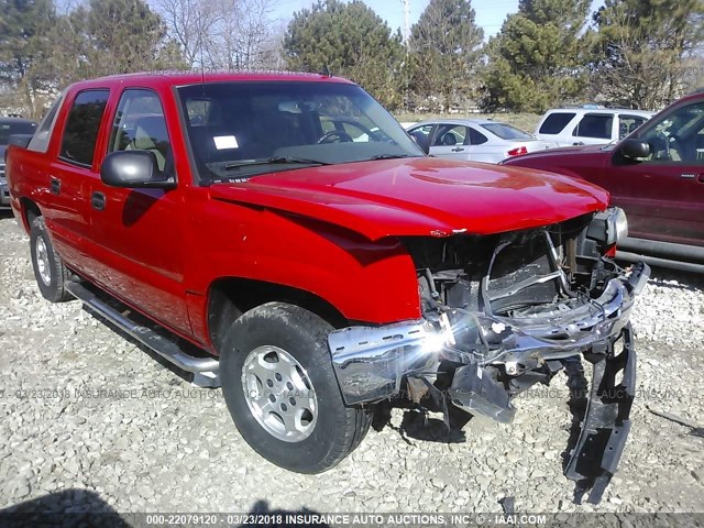 3GNEC12Z96G206007 - 2006 CHEVROLET AVALANCHE C1500 RED photo 1