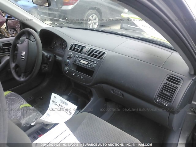 1HGES163X5L025650 - 2005 HONDA CIVIC DX VP ნაცრისფერი ფოტო 5