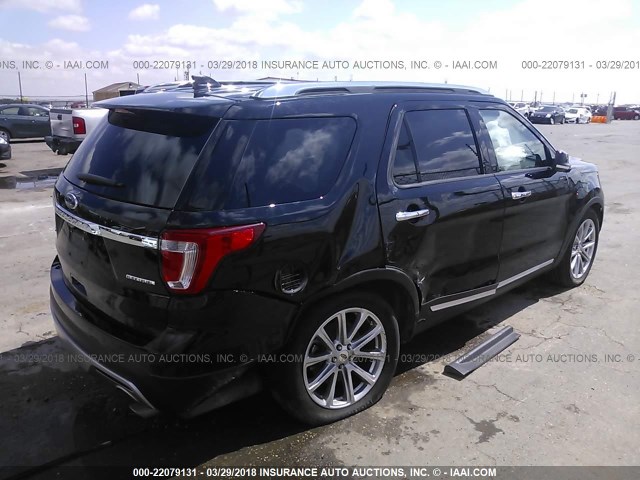 1FM5K7F80GGA71315 - 2016 FORD EXPLORER LIMITED 黑色 照片 4