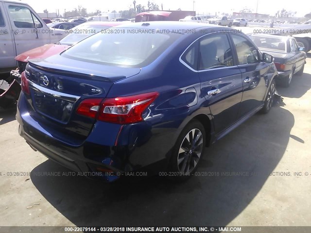 3N1AB7AP9HY357409 - 2017 NISSAN SENTRA S/SV/SR/SL BLUE photo 4