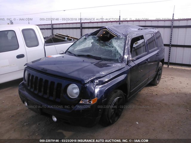 1C4NJRFB9FD248426 - 2015 JEEP PATRIOT LATITUDE Dark Blue photo 2