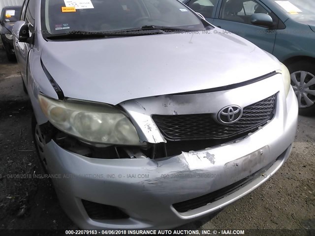 JTDBL40E599034785 - 2009 TOYOTA COROLLA LE/XLE SILVER photo 6