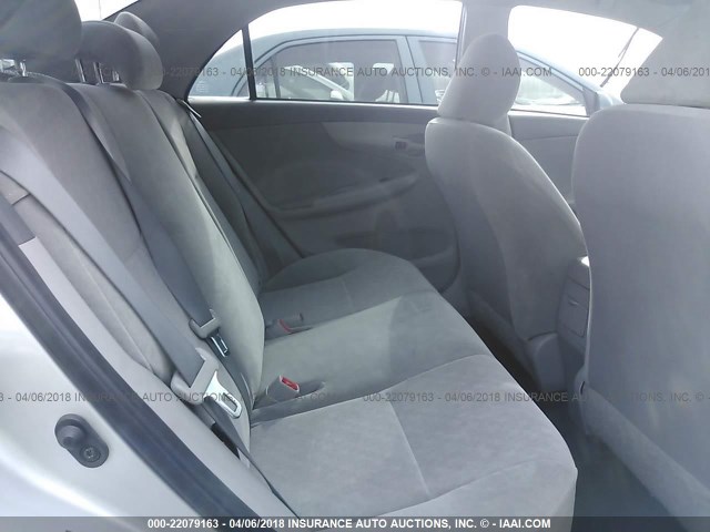 JTDBL40E599034785 - 2009 TOYOTA COROLLA LE/XLE SILVER photo 8