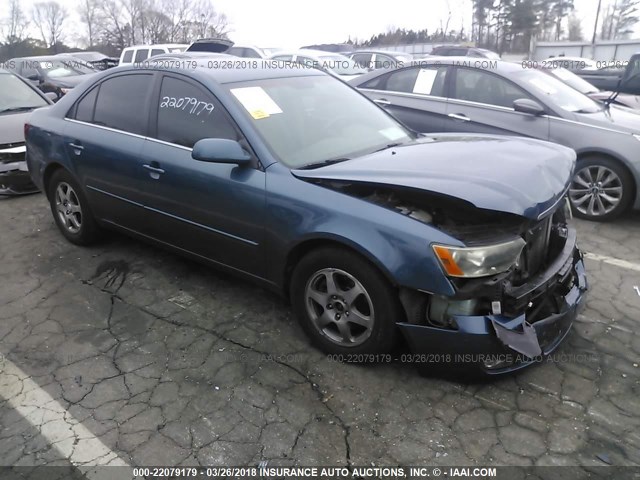 5NPEU46F27H160813 - 2007 HYUNDAI SONATA SE/LIMITED BLUE photo 1