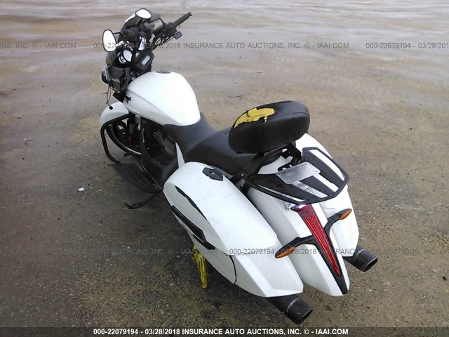 5VPXDAAA4H3057863 - 2017 VICTORY MOTORCYCLES CROSS COUNTRY  WHITE photo 3