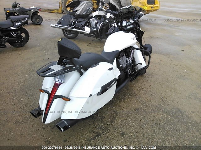 5VPXDAAA4H3057863 - 2017 VICTORY MOTORCYCLES CROSS COUNTRY  WHITE photo 4