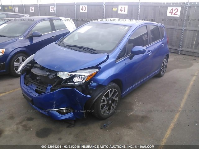 3N1CE2CP3FL446810 - 2015 NISSAN VERSA NOTE S/S PLUS/SV/SL/SR BLUE photo 2