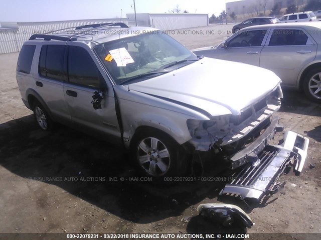 1FMEU63E36UA39375 - 2006 FORD EXPLORER XLT SILVER photo 1