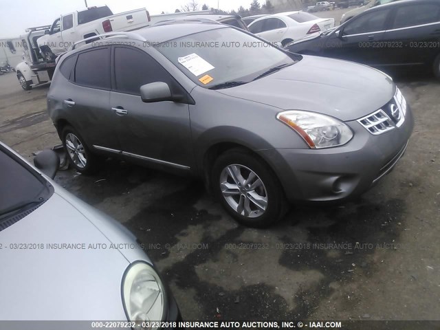 JN8AS5MTXCW612597 - 2012 NISSAN ROGUE S/SV GRAY photo 1