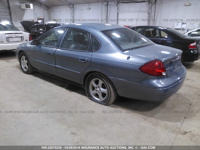 1FAFP55SXYA166325 - 2000 FORD TAURUS SES BLUE photo 3