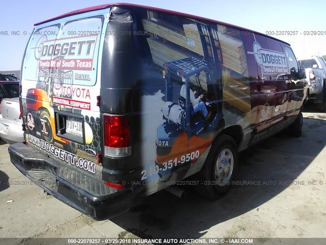 1FTNS2EL0EDB02106 - 2014 FORD ECONOLINE E250 VAN RED photo 4