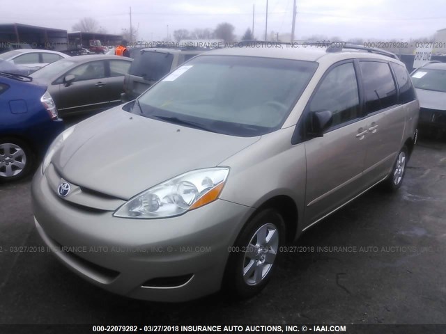 5TDZA23C46S429945 - 2006 TOYOTA SIENNA CE/LE BEIGE photo 2