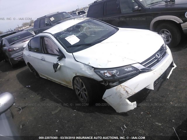 1HGCR2F55FA077971 - 2015 HONDA ACCORD SPORT 白色 照片 1