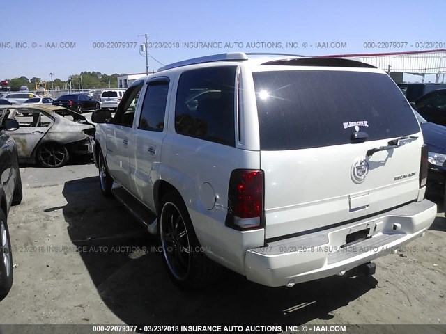 1GYEC63T65R125569 - 2005 CADILLAC ESCALADE LUXURY WHITE photo 3