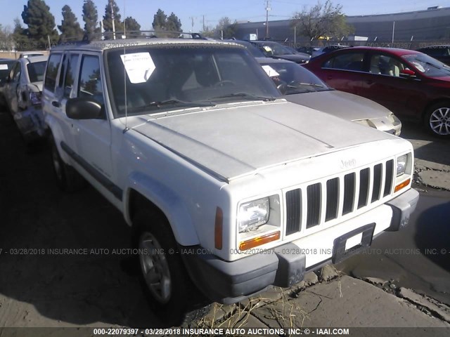 1J4FF48S5YL146842 - 2000 JEEP CHEROKEE SPORT WHITE photo 1